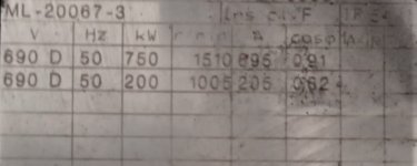 ABB 750-200 KW M2LG 400LKD 4-6 B3 - Nr.3416383