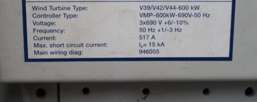 Control Cabinet Ground Vestas V39-V42-V44 -001